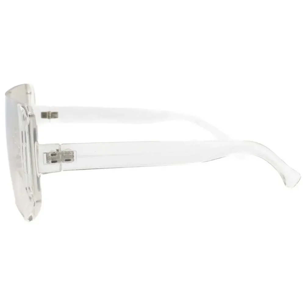 Contemporary Modern Hip Hop Swag Celebrity Fashion Square Transparent Sunglasses